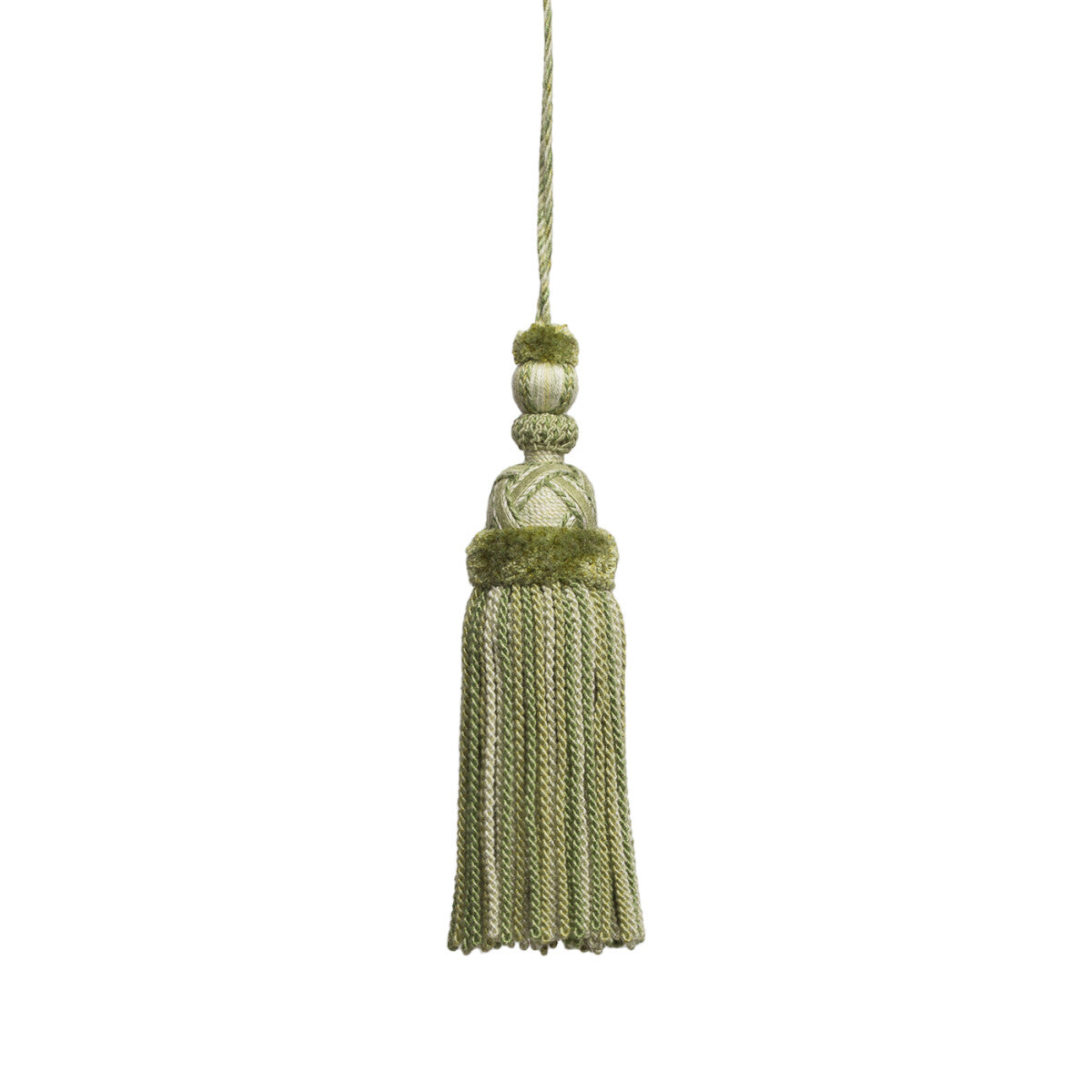 Veronique Key Tassel by Samuel & Sons in Leaf