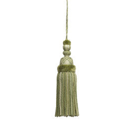 Veronique Key Tassel by Samuel & Sons in Leaf