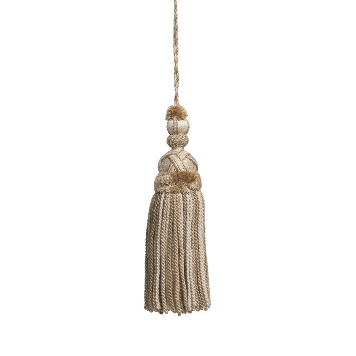 Veronique Key Tassel by Samuel & Sons in Linen
