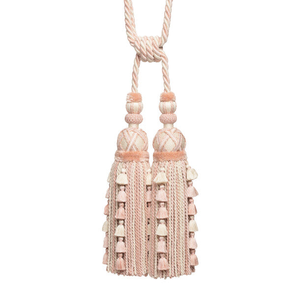 Veronique Double Tassel Tieback by Samuel & Sons in Petal