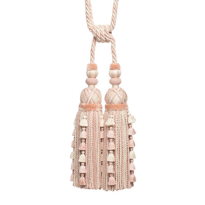Veronique Double Tassel Tieback by Samuel & Sons in Petal