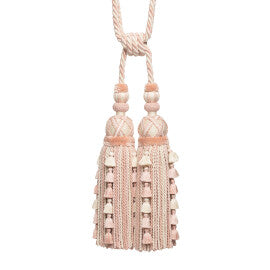 Veronique Double Tassel Tieback by Samuel & Sons in Petal