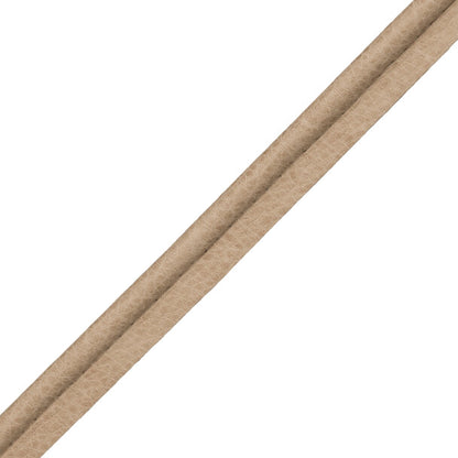 Solferino Vintage Leather Piping Trim by Samuel & Sons in Sand