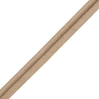 Solferino Vintage Leather Piping Trim by Samuel & Sons in Sand