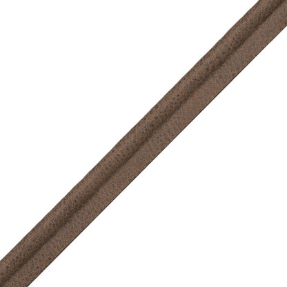 Solferino Vintage Leather Piping Trim by Samuel & Sons in Tabak
