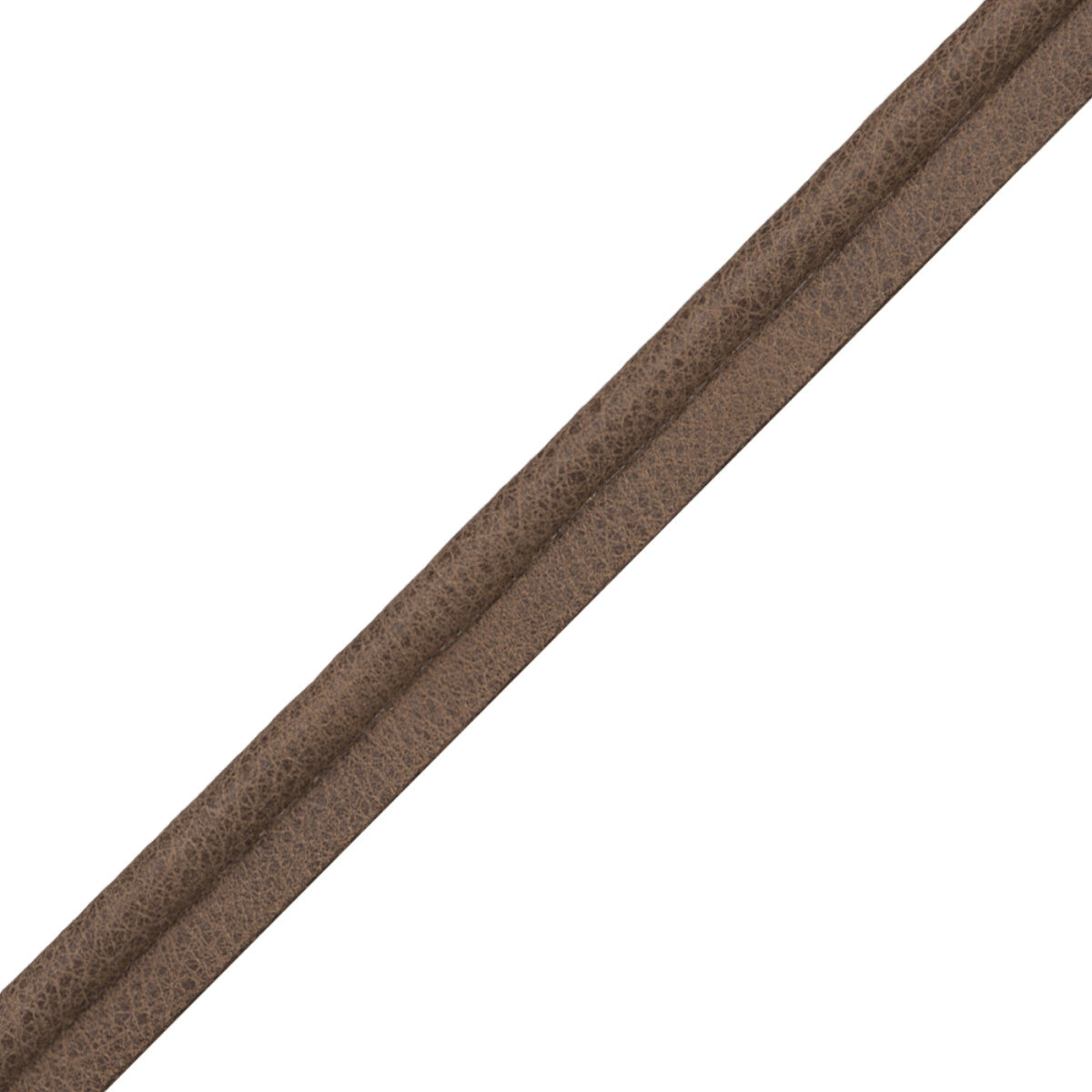 Solferino Vintage Leather Piping Trim by Samuel & Sons in Tabak