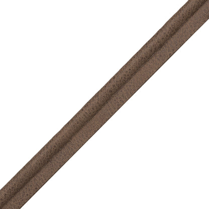 Solferino Vintage Leather Piping Trim by Samuel & Sons in Tabak