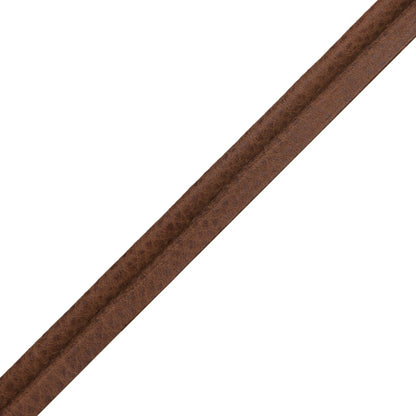 Solferino Vintage Leather Piping Trim by Samuel & Sons in Cognac