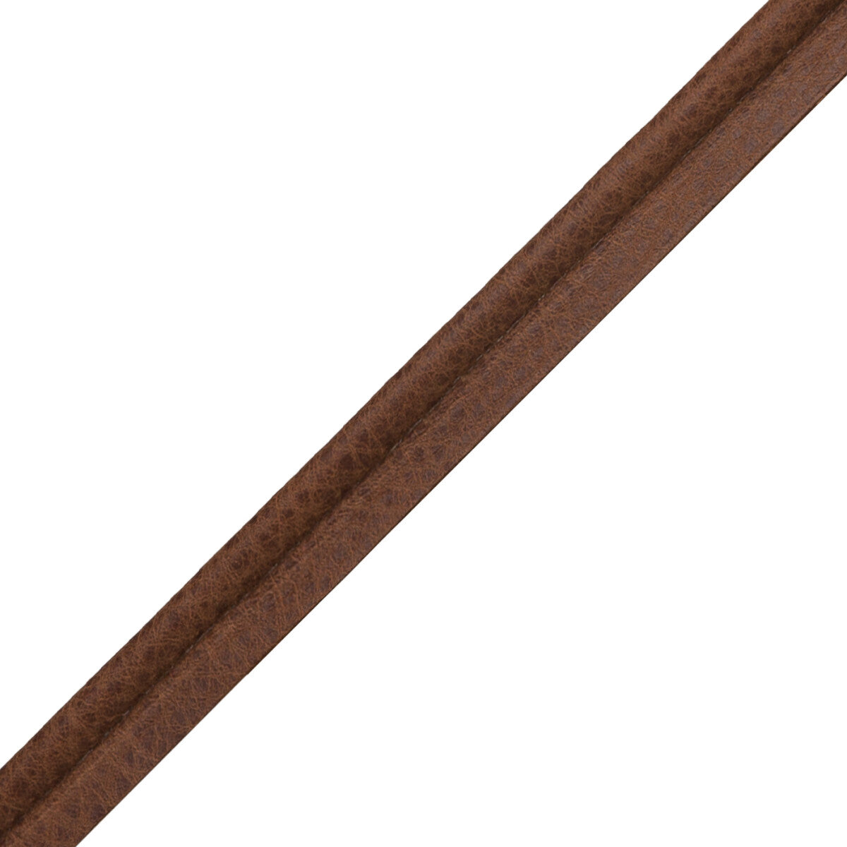 Solferino Vintage Leather Piping Trim by Samuel & Sons in Cognac
