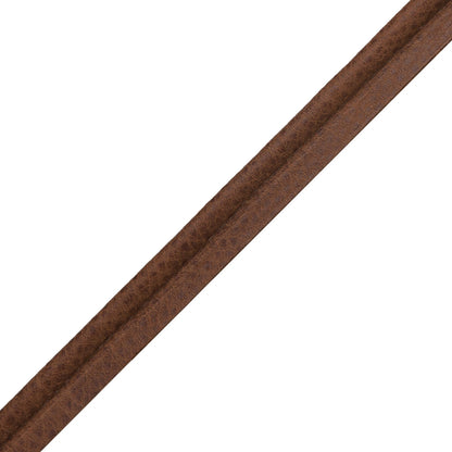 Solferino Vintage Leather Piping Trim by Samuel & Sons in Cognac