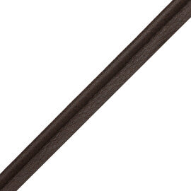 Solferino Vintage Leather Piping Trim by Samuel & Sons in Espresso