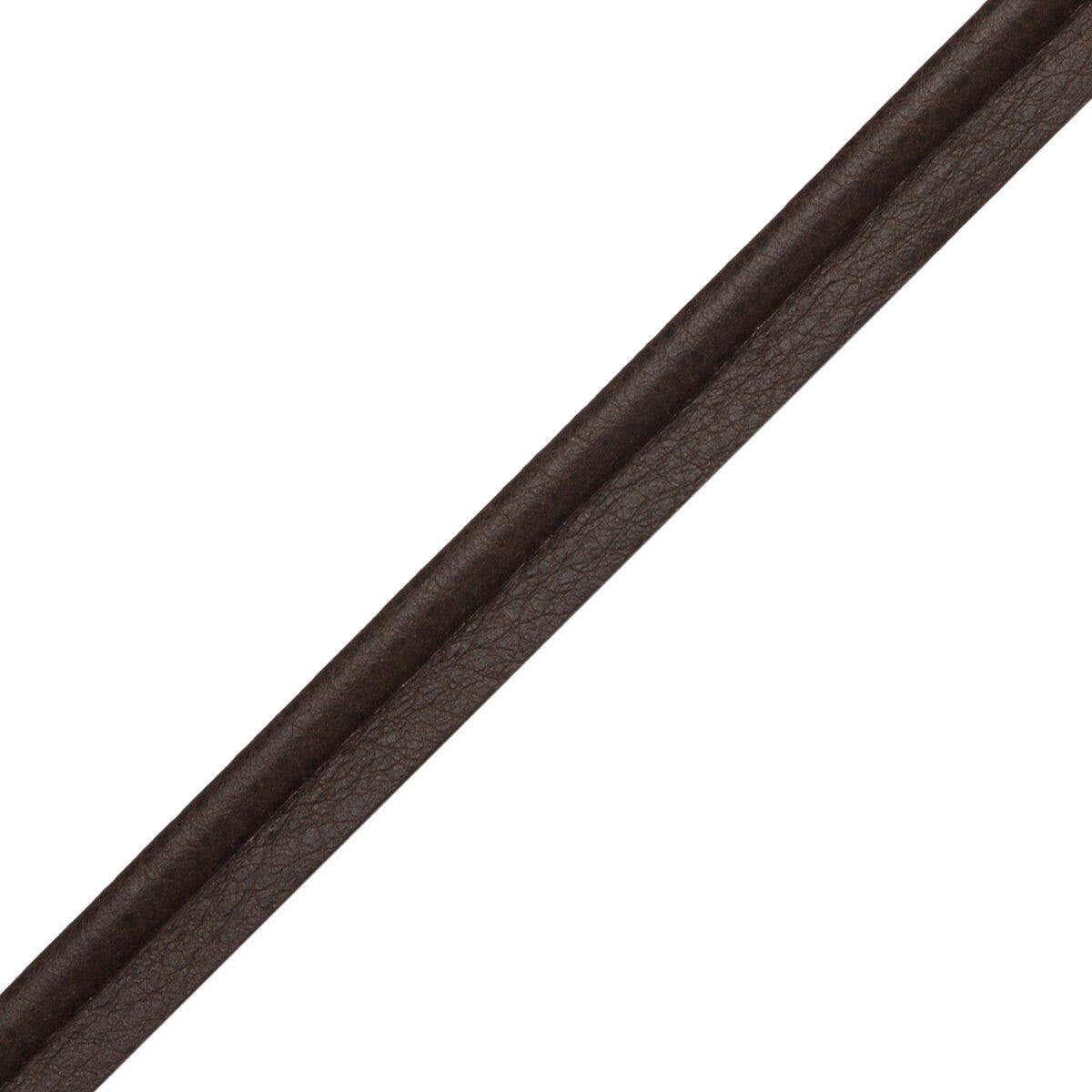 Solferino Vintage Leather Piping Trim by Samuel & Sons in Espresso