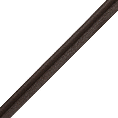 Solferino Vintage Leather Piping Trim by Samuel & Sons in Espresso