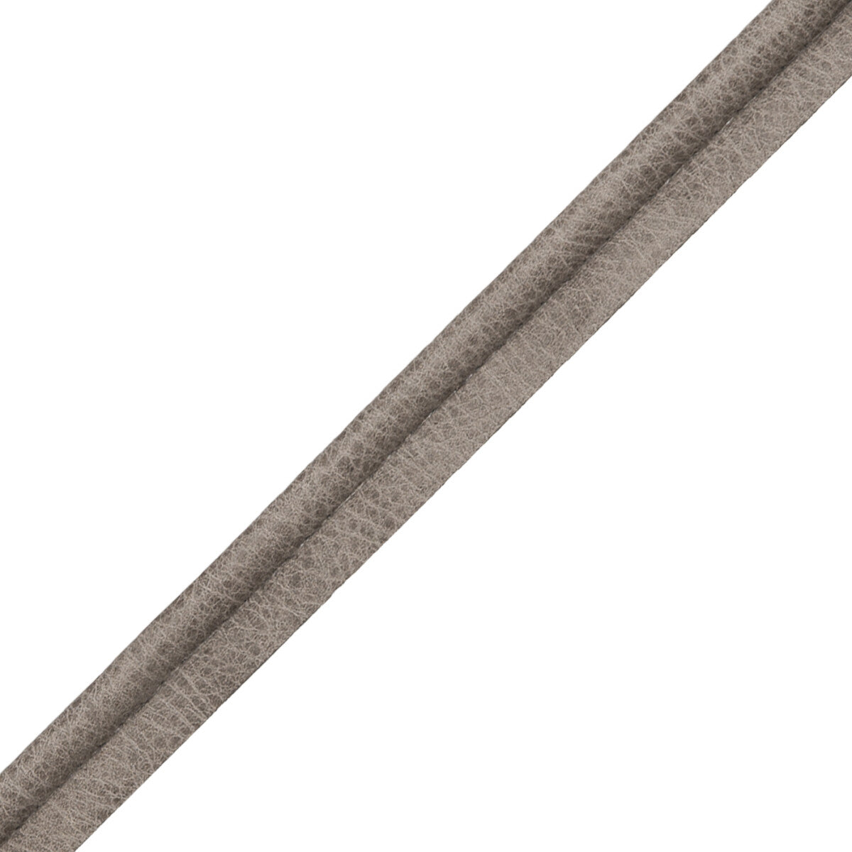 Solferino Vintage Leather Piping Trim by Samuel & Sons in Grigio