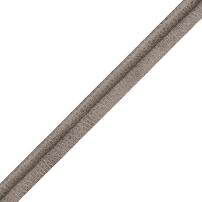 Solferino Vintage Leather Piping Trim by Samuel & Sons in Grigio