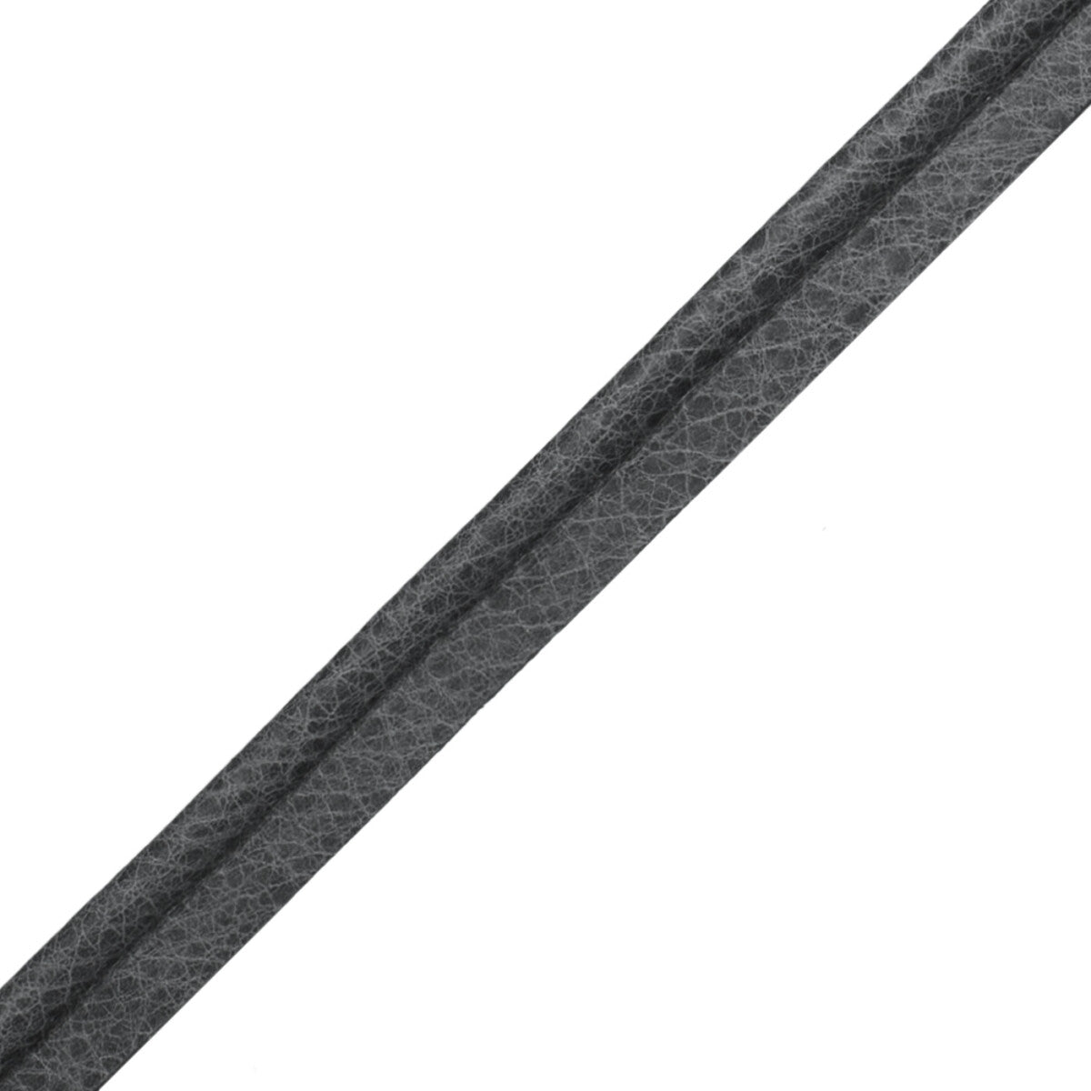 Solferino Vintage Leather Piping Trim by Samuel & Sons in Greystone