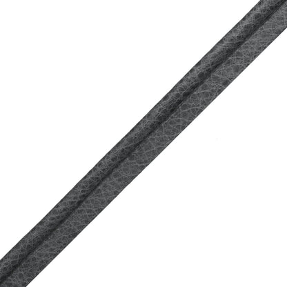 Solferino Vintage Leather Piping Trim by Samuel & Sons in Greystone
