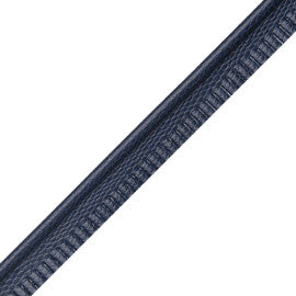 Spirito Textured Piping Trim by Samuel & Sons in Cobalt Blue