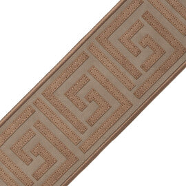 Venezia Appliqué Border Trim by Samuel & Sons in Granite