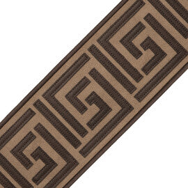 Venezia Appliqué Border Trim by Samuel & Sons in Cioccolato