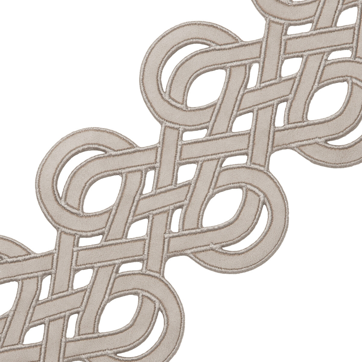 Scala Lasercut Border Trim by Samuel & Sons in Platinum