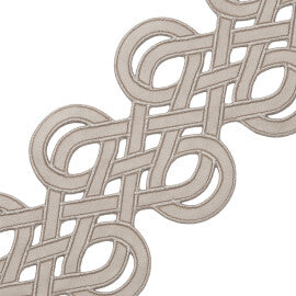 Scala Lasercut Border Trim by Samuel & Sons in Platinum