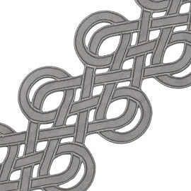 Scala Lasercut Border Trim by Samuel & Sons in Mercury