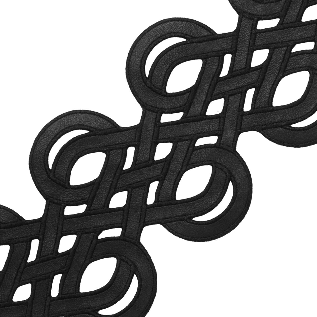 Scala Lasercut Border Trim by Samuel & Sons in Carbon