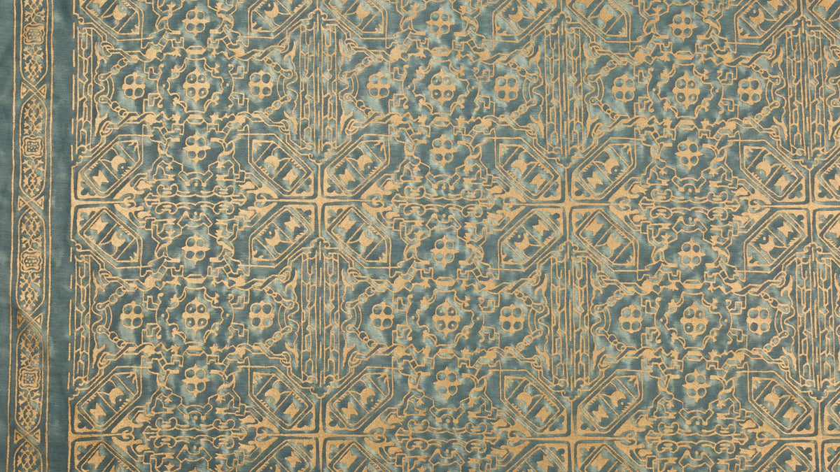 Moresco Vintage blue-green & gold