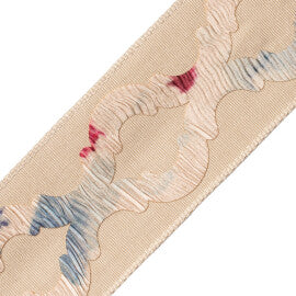 Virtuoso Appliqué Border Trim by Samuel & Sons in Desert Bloom