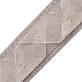 Sashay Appliqué Border Trim by Samuel & Sons in Heather