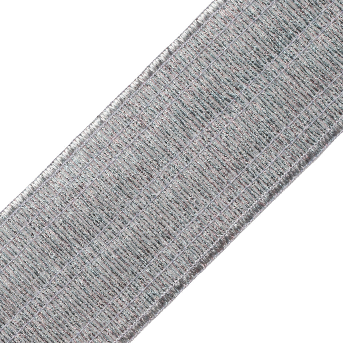 Merengue Pleated Metallic Border Trim by Samuel & Sons in Tidewater