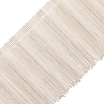 Barcelona Striped Fringe Trim by Samuel & Sons in Ecru