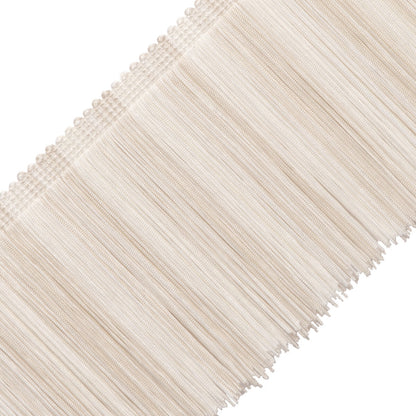Barcelona Striped Fringe Trim by Samuel & Sons in Ecru