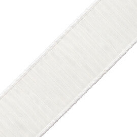 Tarantella Pleated Border Trim by Samuel & Sons in Ivory