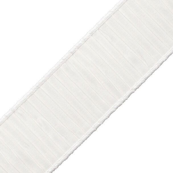 Tarantella Pleated Border Trim by Samuel & Sons in Ivory