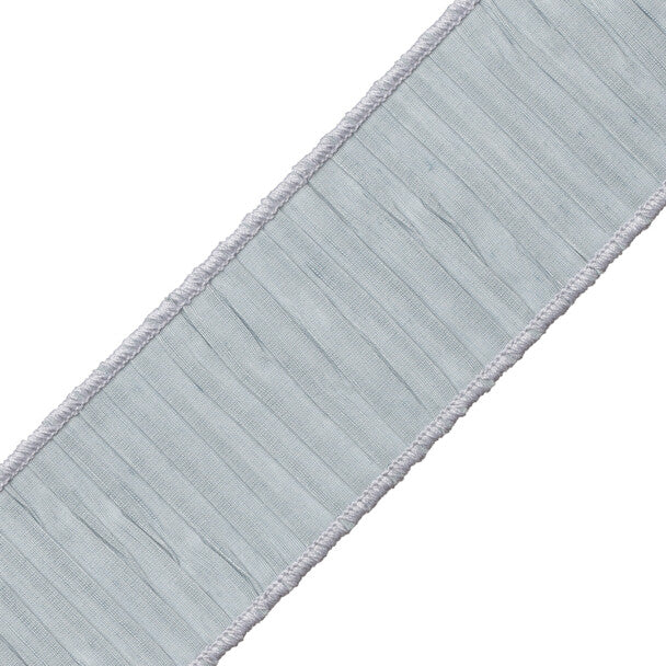 Tarantella Pleated Border Trim by Samuel & Sons in Skylark