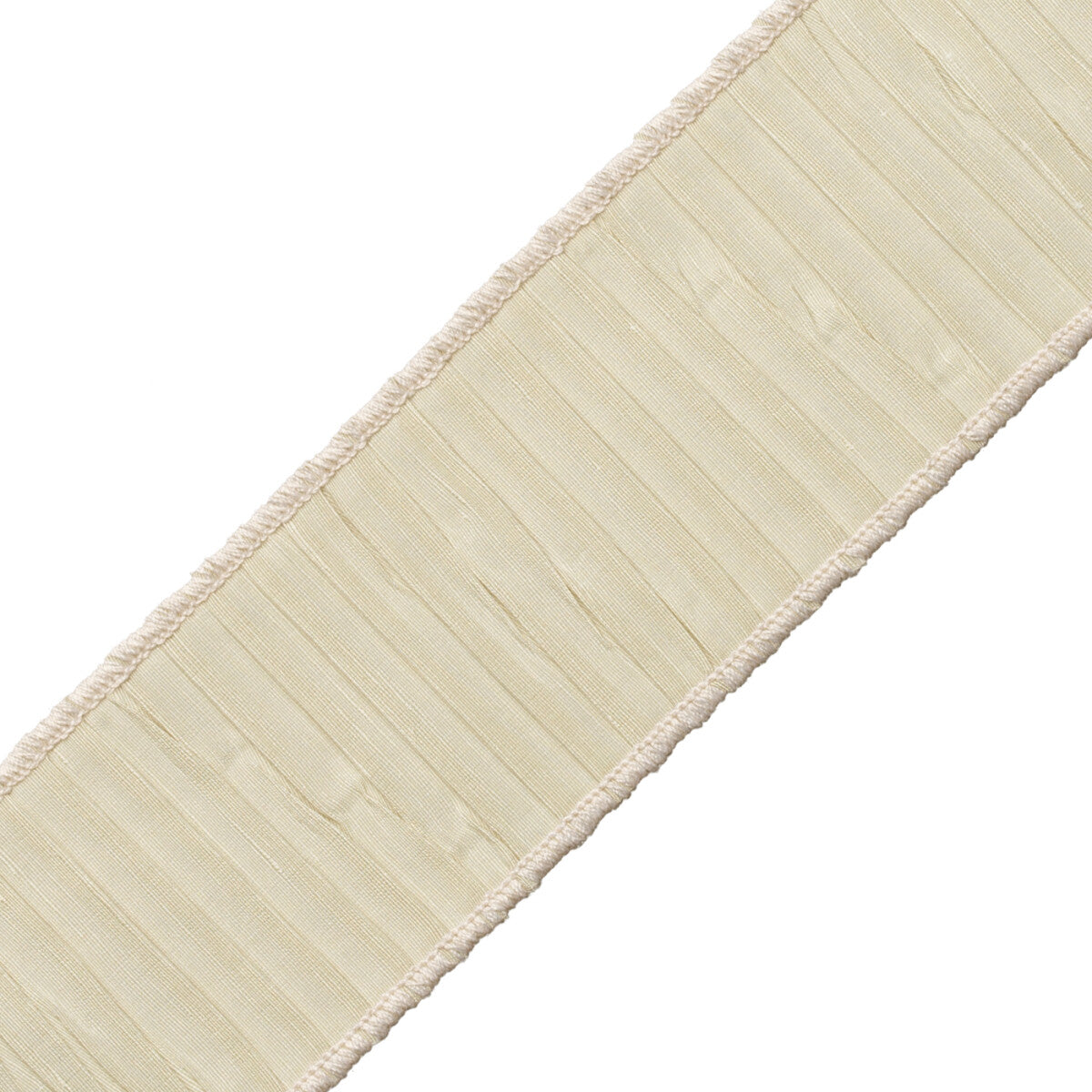 Tarantella Pleated Border Trim by Samuel & Sons in Parchment