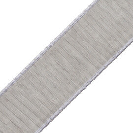 Tarantella Pleated Border Trim by Samuel & Sons in Moonstone