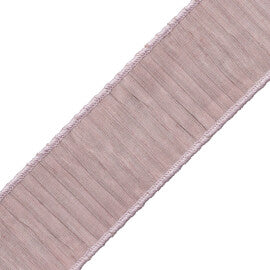Tarantella Pleated Border Trim by Samuel & Sons in Lilac
