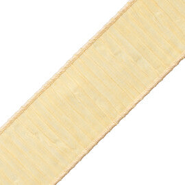 Tarantella Pleated Border Trim by Samuel & Sons in Custard