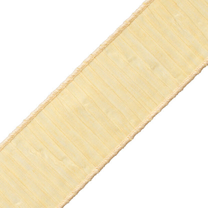 Tarantella Pleated Border Trim by Samuel & Sons in Custard