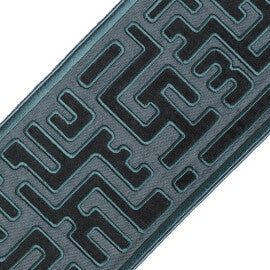 Alpina Velvet Border Trim by Samuel & Sons in Peacock