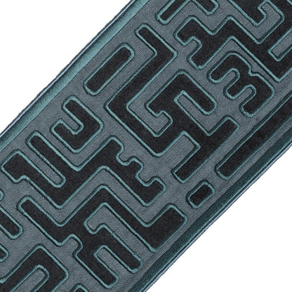 Alpina Velvet Border Trim by Samuel & Sons in Peacock