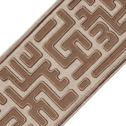 Alpina Velvet Border Trim by Samuel & Sons in Maple