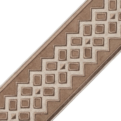 Reine Velvet Border Trim by Samuel & Sons in Maple
