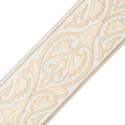 Kempinski Appliqué Border Trim by Samuel & Sons in Ecru