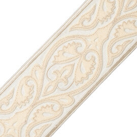 Kempinski Appliqué Border Trim by Samuel & Sons in Ecru