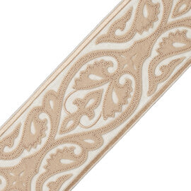 Kempinski Appliqué Border Trim by Samuel & Sons in Eggshell