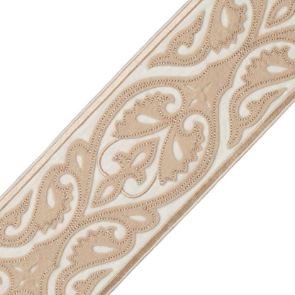 Kempinski Appliqué Border Trim by Samuel & Sons in Eggshell